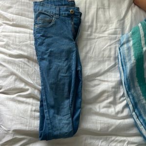 Skinny jeans, fake denim